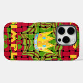 Houd het simpel: Vetgedrukte Gouden Rood Geweven B Case-Mate iPhone Case (Achterkant (horizontaal))