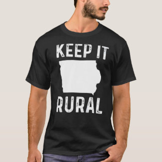 Houd IT Rural Iowa Country Farmer Farmer Farmer Hu T-shirt