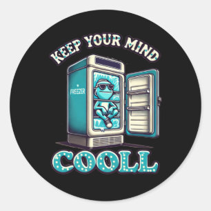 Houd je geest koel Motivatie offerte Sticker