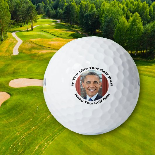 Houd je golfbal Obama Golfballen