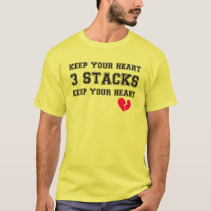 Houd je hart 3 stapels in je hart t-shirt