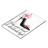 Houd je hoofd en normen hoog Coco Chanel Notitieboek (Linkerzijde)