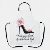 Houd je hoofd en normen hoog Coco Chanel Schort (Voorkant)