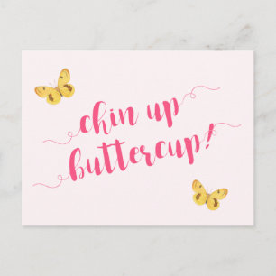 Houd je hoofd hoog boterbloem! Motiverende Quote A Briefkaart