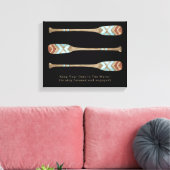 Houd je riemen in het water canvas afdruk (Insitu (Woonkamer))