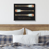 Houd je riemen in het water canvas afdruk (Insitu (Slaapkamer))
