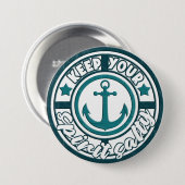 Houd je spirit zoute Button (Voorkant /achterkant)