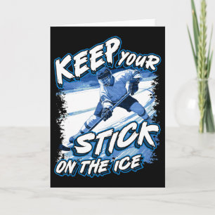Houd Je Stick Op Het Ijs, IjsHockey Speler Zegt, Kaart