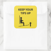 Houd je tips omhoog tip pot sticker (Tas)