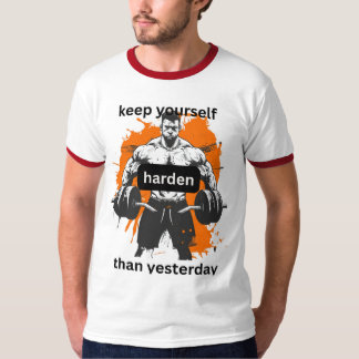 Houd jezelf harder dan gisteren t-shirt