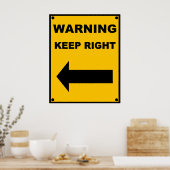 Houd juist Poster (Keuken)