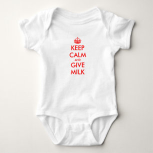 Houd kalm baby outfit Kalm houden en melk geven Romper
