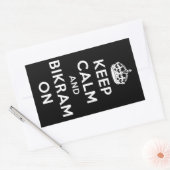 Houd kalm & Bikram op Sticker (Envelop)