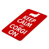 Houd kalm Corgi op grote automagneet Magneet (Linkerzijde)