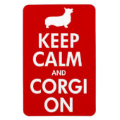 Houd kalm Corgi op grote automagneet Magneet (Verticaal)