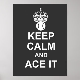 Houd kalm en ACE IT-Poster Poster