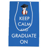 Houd kalm en Afstuderen Medium Cadeauzakje (Achterkant)