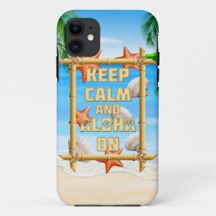 Houd Kalm en Aloha iPhone 11 Hoesje