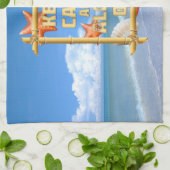 Houd Kalm en Aloha Theedoek (Gevouwen)