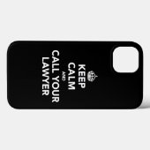Houd kalm en bel uw advocaat Case-Mate iPhone case (Achterkant (horizontaal))
