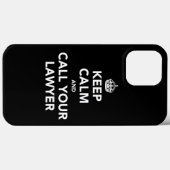 Houd kalm en bel uw advocaat Case-Mate iPhone case (Achterkant (horizontaal))