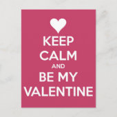 Houd Kalm en ben Mijn Bes van Valentijn Feestdagenkaart (Voorkant)