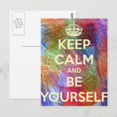 Houd Kalm en ben Uw Plank Briefkaart (Voorkant / Achterkant)