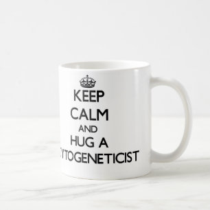 Houd kalm en beug een cytogeneticist koffiemok