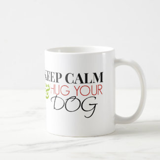 Houd kalm en beug uw hond koffiemok