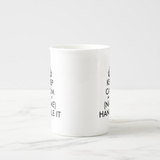 Houd kalm en bewaar het bot china speciale mokken (Voorkant)