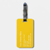 Houd kalm en blijf aan bagagelabel (Achterkant verticaal)