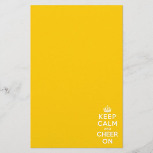 Houd kalm en blijf aan briefpapier (Voorkant)