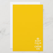 Houd kalm en blijf aan briefpapier (Voorkant / Achterkant)