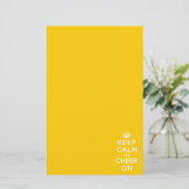 Houd kalm en blijf aan briefpapier (Staand voorkant)