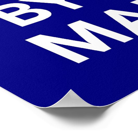 Houd kalm en blijf bij uw beheerdersafdruk poster (Hoek)