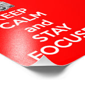 Houd kalm en blijf geconcentreerd foto afdruk (Hoek)