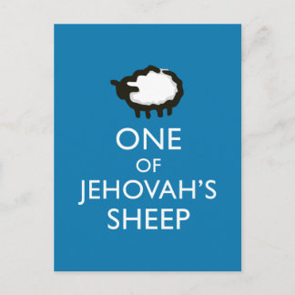 Houd Kalm en blijf het Blauw van de Jehovah dienen Briefkaart