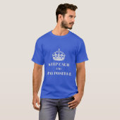 Houd kalm en blijf positief - Britse oorlogstijd T-shirt (Voorkant volledig)