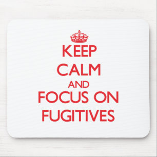Houd kalm en concentreer me op Fugitives Muismat