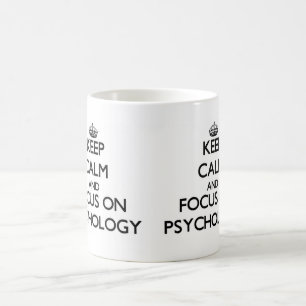 Houd kalm en concentreer me op Psychologie Koffiemok
