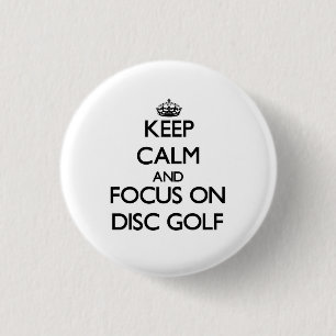 Houd kalm en concentreer me op Schijf Golf Ronde Button 3,2 Cm