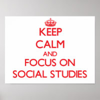 Houd kalm en concentreer me op Sociale Studies