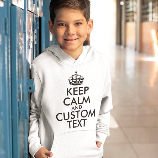 Houd kalm en Creëer uw eigen merk voeg hier tekst