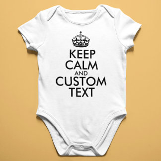 Houd kalm en Creëer uw eigen merk voeg hier tekst Romper