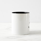 Houd kalm en Creëer Uw Eigen Ontwerp hier toevoege Tweekleurige Koffiemok (Center)