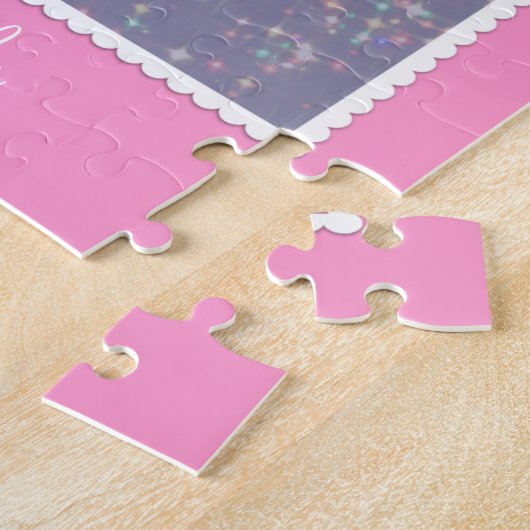 Houd kalm en dans bij lavender Bokeh Legpuzzel (Zijkant)