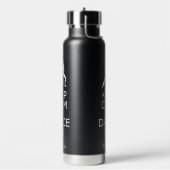 Houd kalm en dans op aangepaste naam en kleur waterfles (Links)