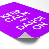 Houd kalm en dans op Poster (Hoek)
