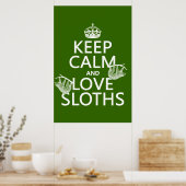 Houd kalm en de Groeven van de Liefde (om het even Poster (Keuken)