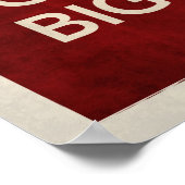 Houd kalm en draag een Big Stick Poster (Hoek)